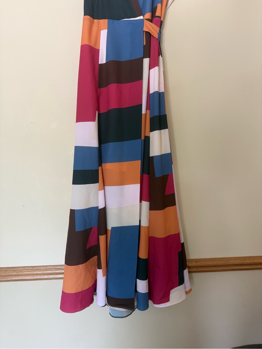 Anthropologie Hutch Alfonsine Wrap Maxi Dress Size extra Small Colorful - Picture 4 of 10